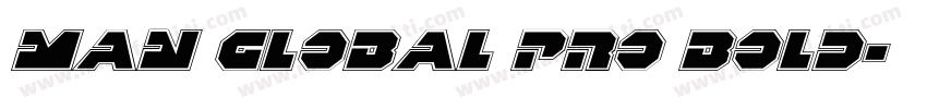 Man Global Pro Bold字体转换